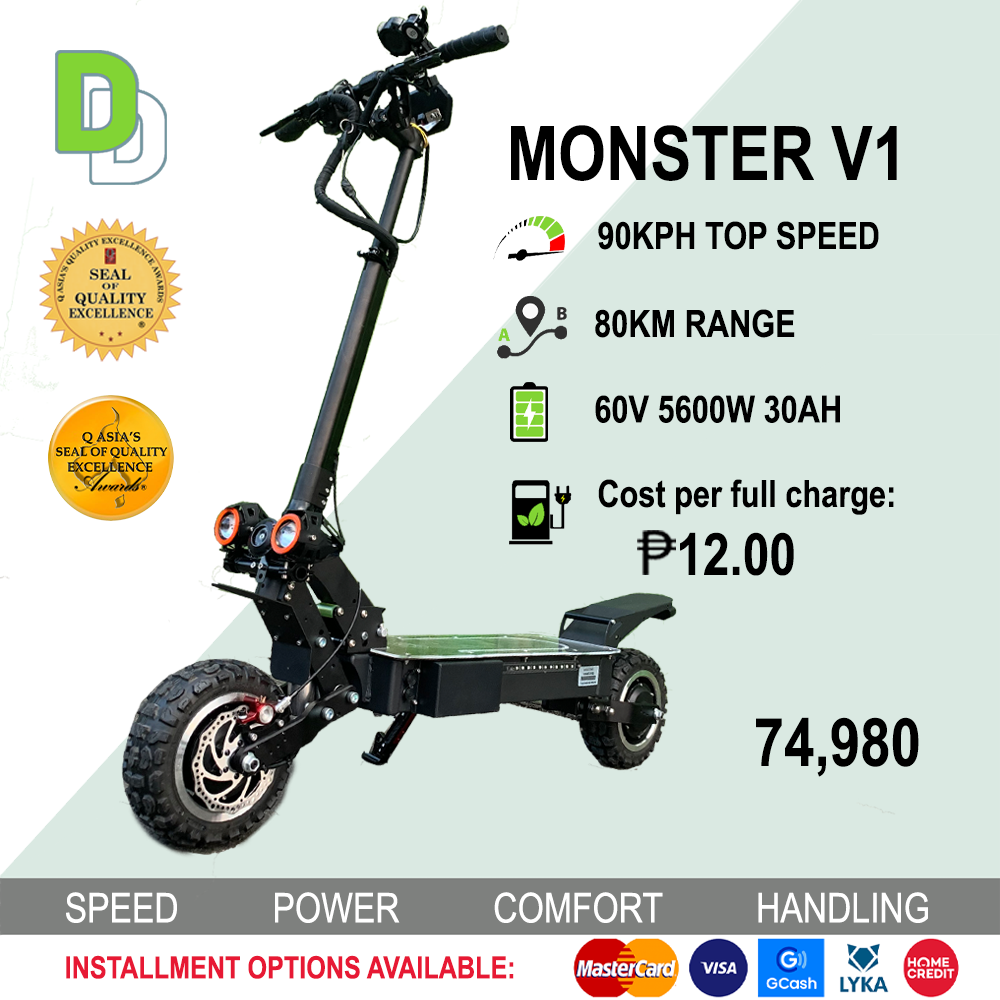 Monster V1 Dual Motor Electric Kick Scooter