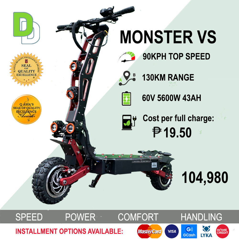 MONSTER VS Dual Motor Electric Kick Scooter